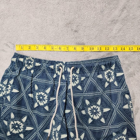 NWT Faherty Men's Blue Swim Beacon Trunks Size S - Picture 9 of 13